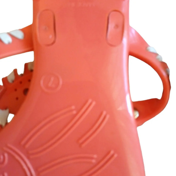 Jack Rogers Sandals Melon and White Woven Jelly Thong Sandals size 7 - Picture 8 of 9